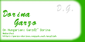 dorina garzo business card